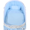 Culla con Cappottina di Vimini Blu Carine Ragazzo