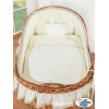 Culla con Cappottina di Vimini Creme Carine