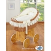 Culla con Cappottina di Vimini Creme Carine