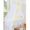 Culla con Drappo Ruote Grandi Deluxe Creme Amelia