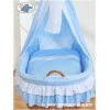 Culla con Velo Ruote Grandi Blu Bella
