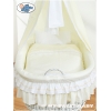 Culla con Velo Ruote Grandi Creme Bella