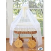 Culla con Velo Ruote Grandi Deluxe Creme Bella