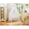 Culla da Agganciare al Letto Matrimoniale Completa Beige Pois Bianchi Cuori