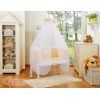 Culla da Agganciare al Letto Matrimoniale Completa Beige Pois Bianchi Cuori