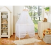 Culla da Agganciare al Letto Matrimoniale Completa Beige Pois Bianchi Cuori