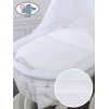 Culla in Vimini con Baldacchino Bianca
