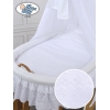 Culla in Vimini con Baldacchino Carlotta