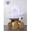 Culla in Vimini e Legno con Cappottina Carlotta