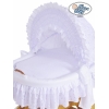 Culla in Vimini e Legno con Cappottina Carlotta