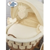 Culla in Vimini e Legno con Cappottina Isabella