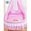 Set di Biancheria Rosa Bella per culla in vimini