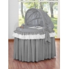 Culla per Bambini Piccole Ruote Cappottina Antracite Little Prince/Princess