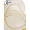 Culla Retrò per Neonato Ruote Cappottina Creme Elisa