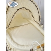 Culla Retrò per Neonato Ruote Cappottina Creme Emma