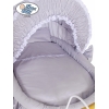 Culla Retrò per Neonato Ruote Cappottina Grigio Vittoria