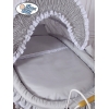 Culla Retrò per Neonato Ruote Cappottina Grigio Vittoria