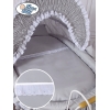 Culla Retrò per Neonato Ruote Cappottina Grigio Vittoria