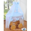 Culla Vimini Baldachino Deloxe Blu Amelia Ragazzo