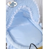BLu biancheria per vintage culla in vimini e metallo