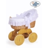 Culla XXL con Base in Legno Bianca Giglio