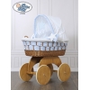 Culla XXL in Vimini con Base in Legno Isabella