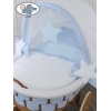 Culla XXL in Vimini con Base in Legno Isabella