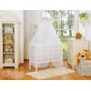 Culle Fianco Letto per Neonati con Zanzariera Beige