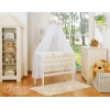 Culle Fianco Letto per Neonati con Zanzariera Beige