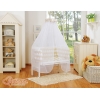 Culle Fianco Letto per Neonati con Zanzariera Beige