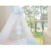 Culle Fianco Letto per Neonati con Zanzariera Blu Little Prince/Princess