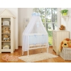 Culle Fianco Letto per Neonati con Zanzariera Blu Little Prince/Princess