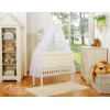 Culle Fianco Letto per Neonati con Zanzariera Creme Cuori