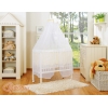 Culle Fianco Letto per Neonati con Zanzariera Creme Cuori