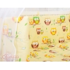 Culle Fianco Letto per Neonati con Zanzariera Creme Gufi