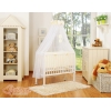 Culle Fianco Letto per Neonati con Zanzariera Creme Little Prince/Princess