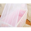 Culle Fianco Letto per Neonati con Zanzariera Rosa Cuori