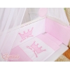 Culla Fianco Letto per Neonati con Zanzariera Rosa Little Prince/Princess