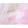 Culla Fianco Letto per Neonati con Zanzariera Rosa Little Prince/Princess