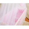 Culla Fianco Letto per Neonati con Zanzariera Rosa Little Prince/Princess