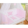 Culla Fianco Letto per Neonati con Zanzariera Rosa Little Prince/Princess