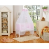 Culla Fianco Letto per Neonati con Zanzariera Rosa Little Prince/Princess