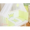 Culle Fianco Letto per Neonati con Zanzariera Verde Little Prince/Princess