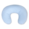 Cuscino Allattamento Neonati Blu a Scacchi Cuori