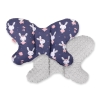 Cuscino Antiurto a Forma di Farfalla Grigio Blu Scuro Conigli