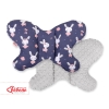 Cuscino Antiurto a Forma di Farfalla Grigio Blu Scuro Conigli