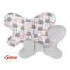 Cuscino Antiurto a Forma di Farfalla Grigio Riccio