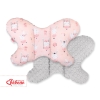 Cuscino Antiurto a Forma di Farfalla Rosa Grigio Ballerine