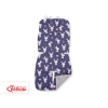 Cuscino Imbottito per Passeggino Grigio Blu Scuro Conigli