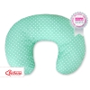 Cuscino per Allattamento per Neonati Menta Pois Bianchi Cuori